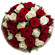 букет из красных и белых роз. Израиль