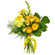 Желтый букет из роз и хризантем. Израиль